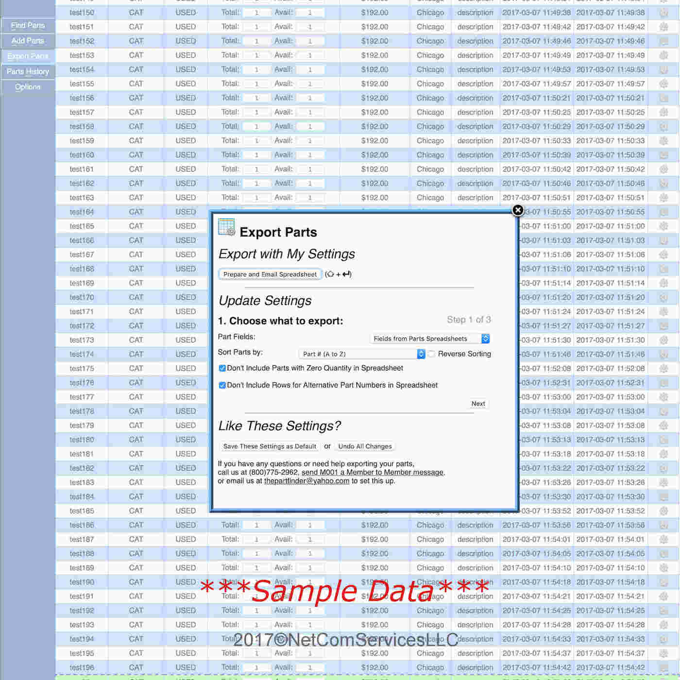 Export Parts Part 1